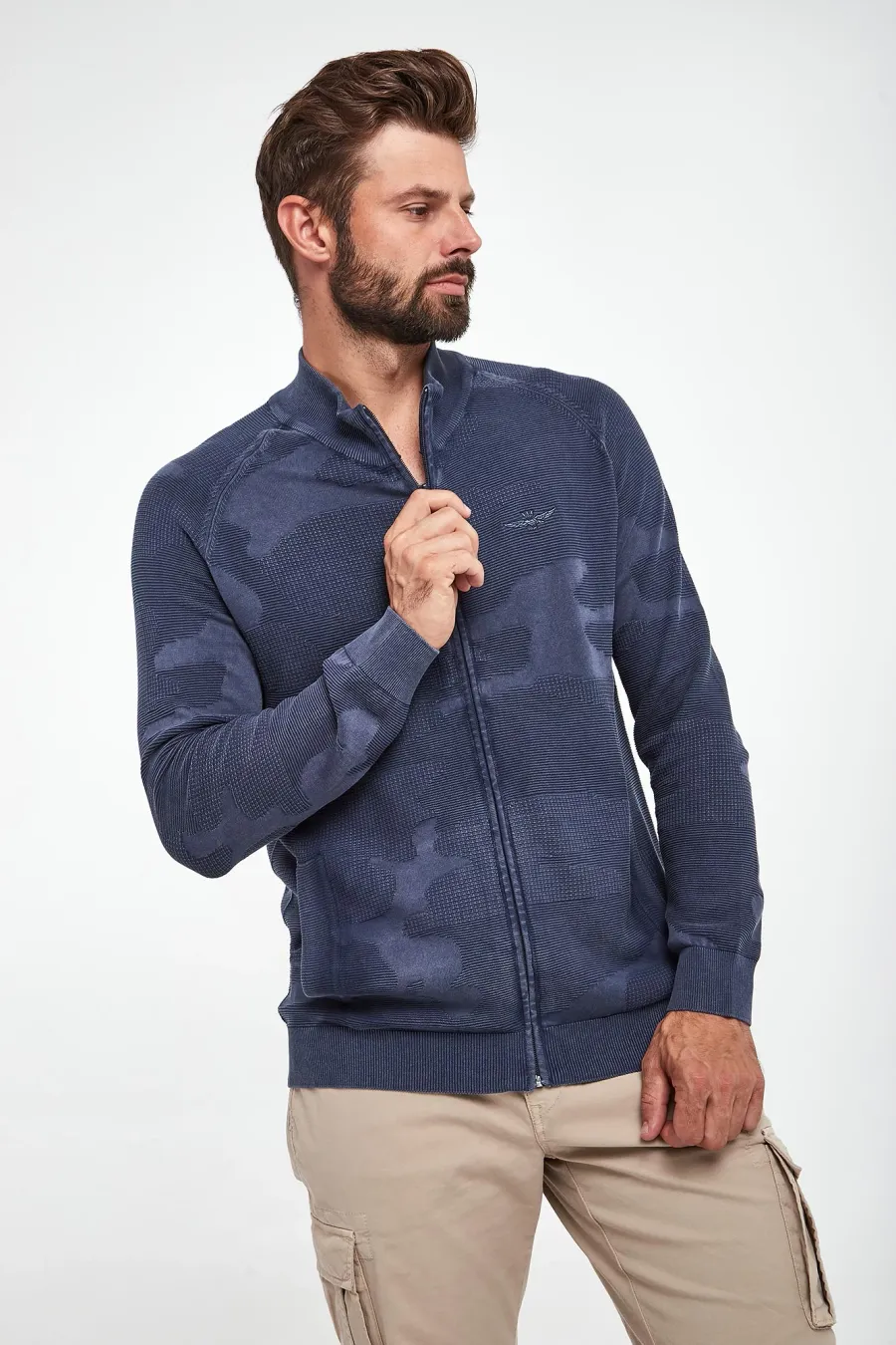 obrazek 1 Sweter męski rozpinany AERONAUTICA MILITARE Aeronautica Militare