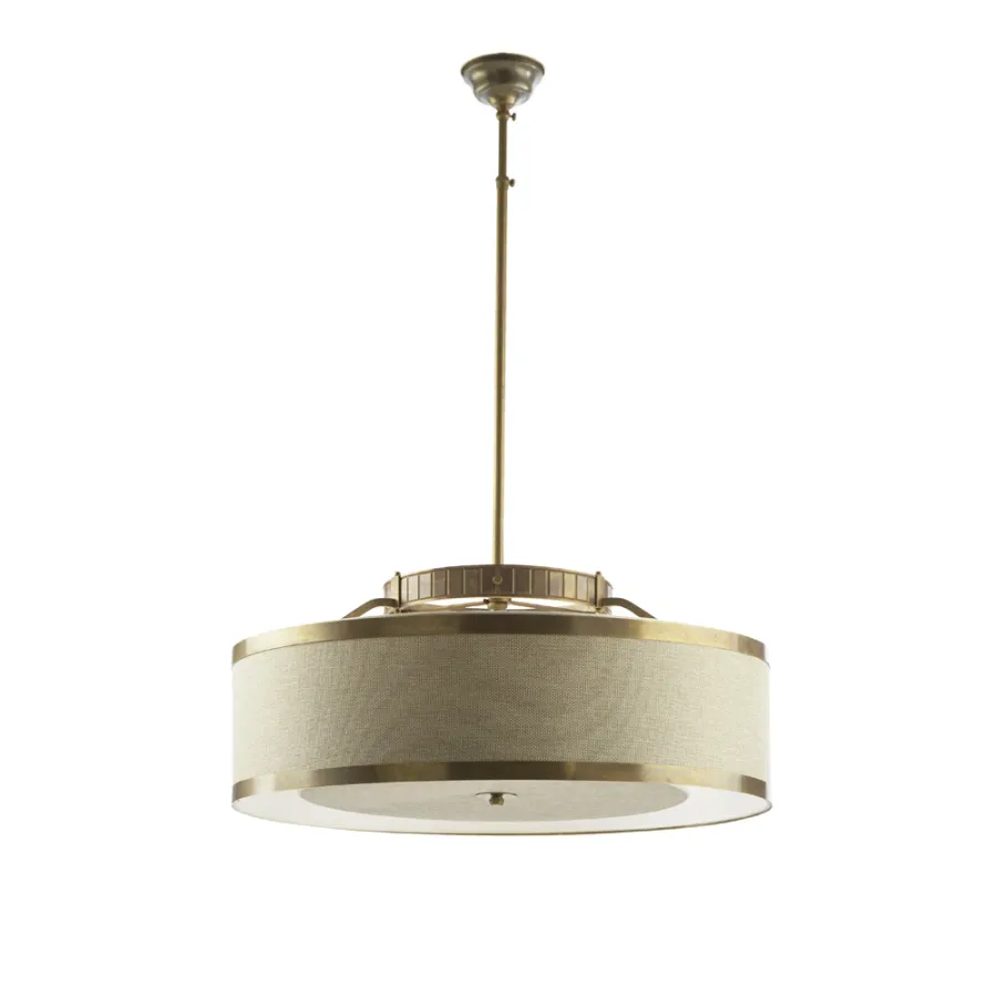 obrazek 1 Lampa wisząca z litego mosiądzu H.84xL.92xP.92 cm