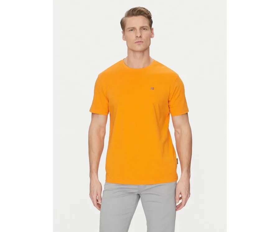 obrazek 1 Napapijri T-Shirt Salis NP0A4H8D Pomarańczowy Regular Fit