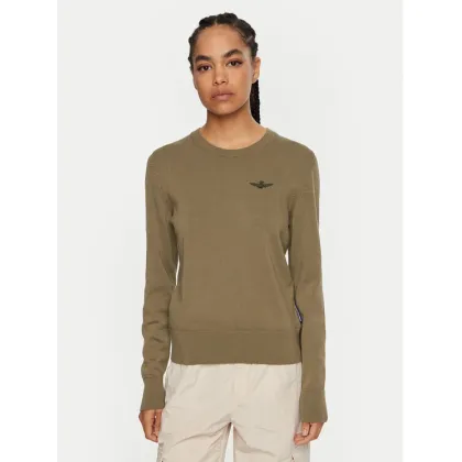 Zdjęcie Aeronautica Militare Sweter 242MA1502DL506 Zielony Regular Fit