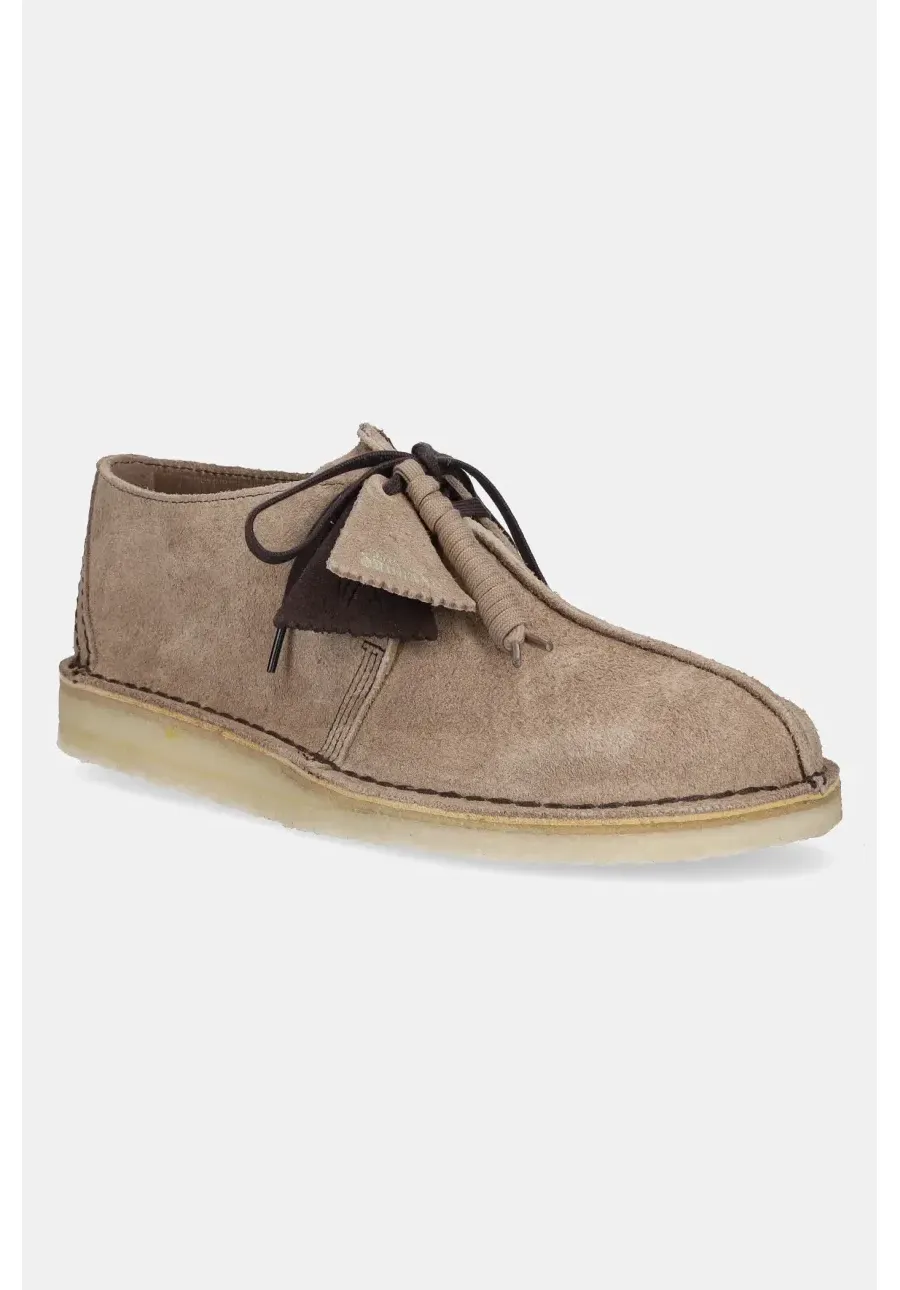 obrazek 1 Clarks Originals mokasyny zamszowe Desert Trek męskie kolor beżowy 26180650