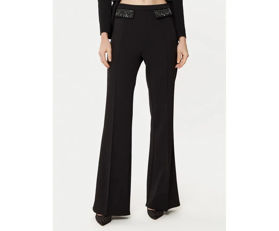 obrazek 1 Rinascimento Spodnie materiałowe CFC0121872003 Czarny Regular Fit