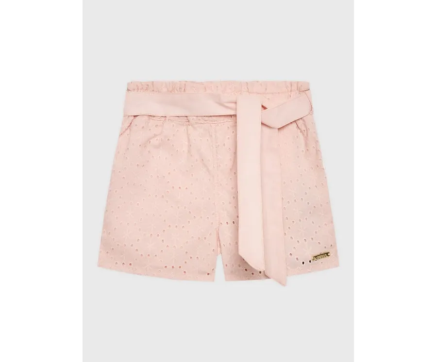 obrazek 1 Guess Szorty materiałowe K3GD02 WFBC0 Różowy Regular Fit