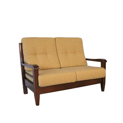 Zdjęcie Stylowa tapicerowana włoska sofa dwuosobowa