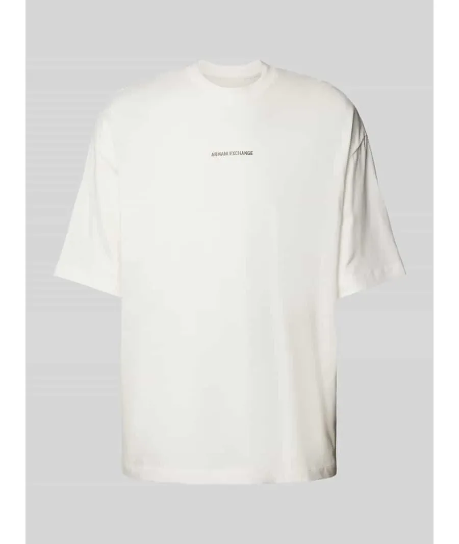 obrazek 1 T-shirt o kroju oversized z nadrukiem z logo