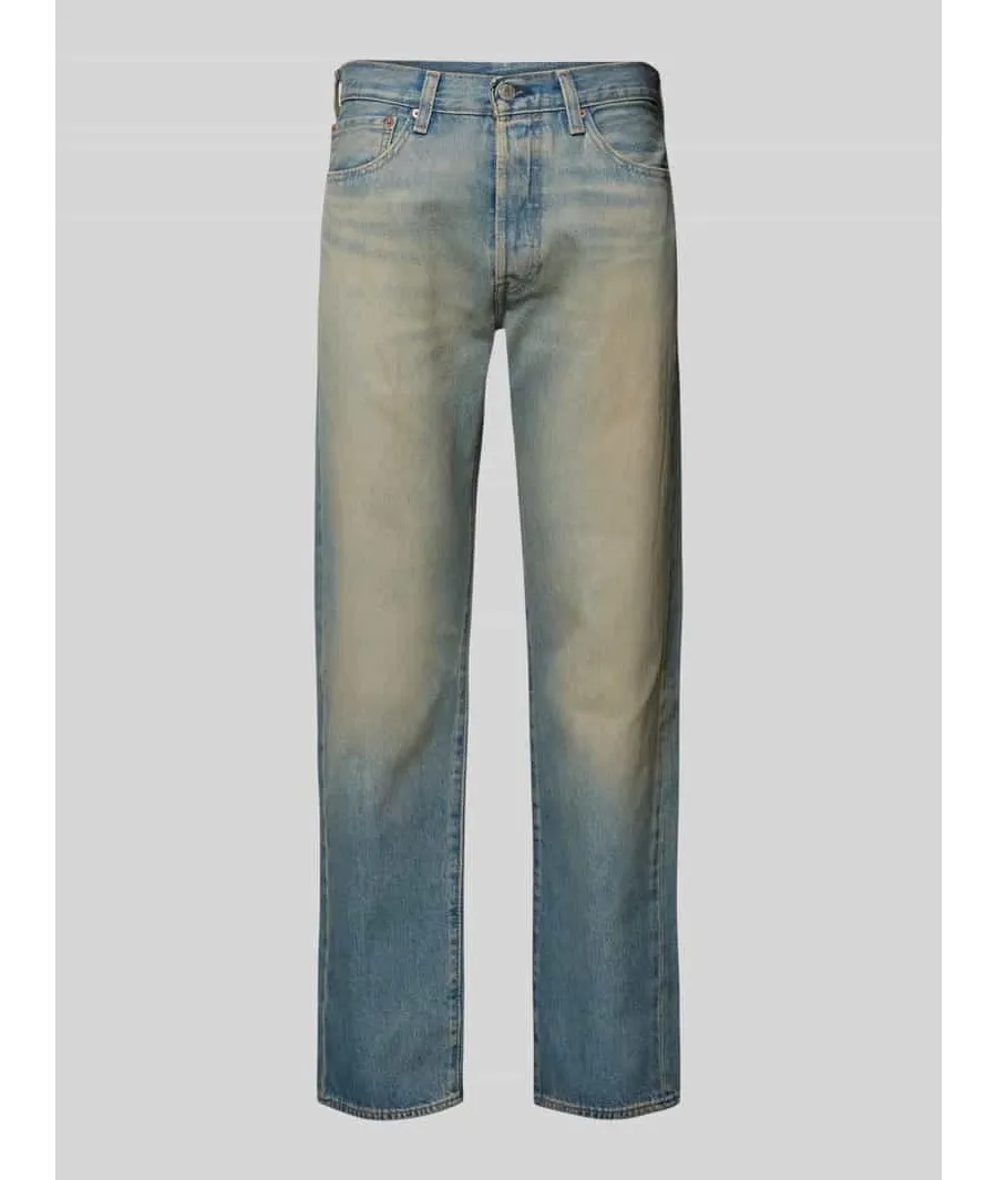obrazek 1 Jeansy o kroju straight fit z 5 kieszeniami model ‘501’