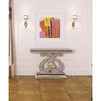 Picture A unique Italian console with a carved leg in the Art Nouveau style