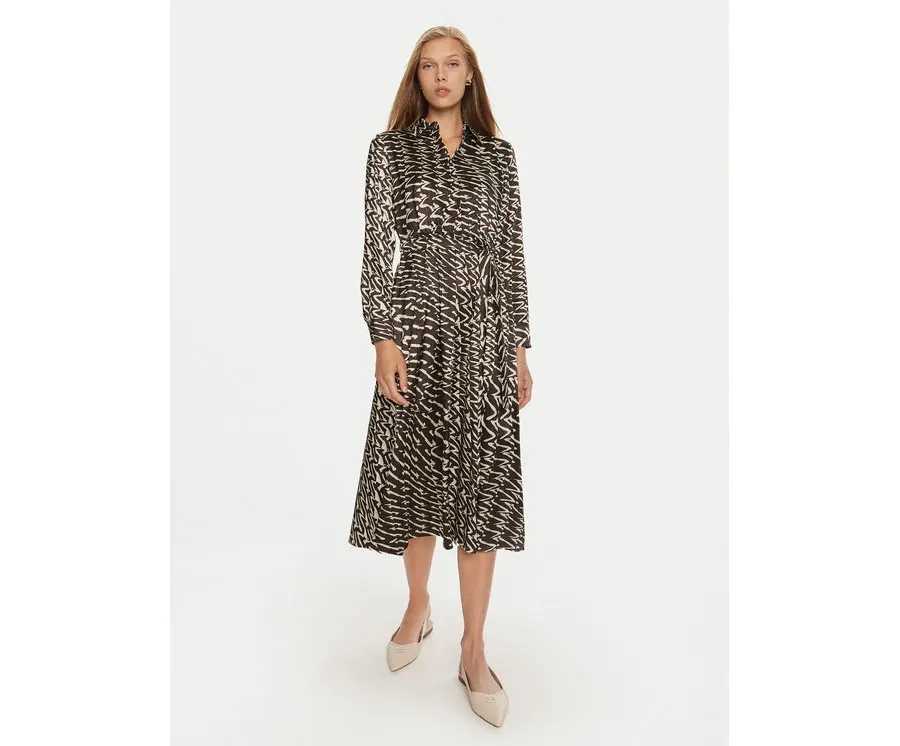 obrazek 1 Marella Sukienka koszulowa Gary 2423226082 Brązowy Regular Fit