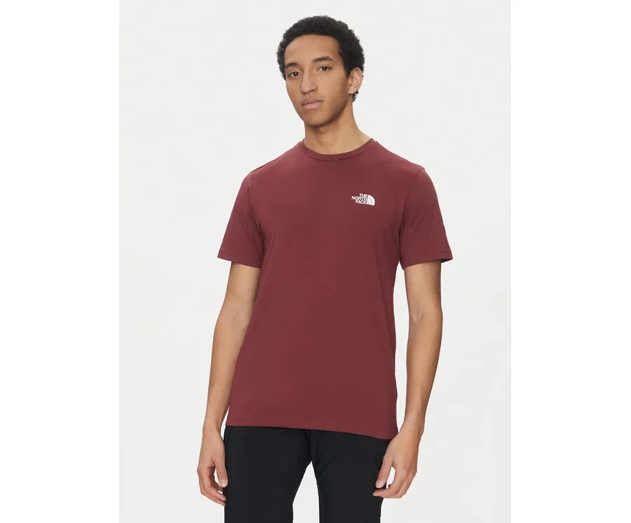 obrazek 1 The North Face T-Shirt Simple Dome NF0A87NG Bordowy Regular Fit