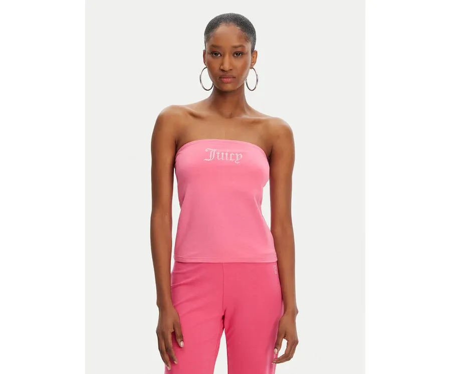 obrazek 1 Juicy Couture Top Babey JCWCT23310 Różowy Slim Fit