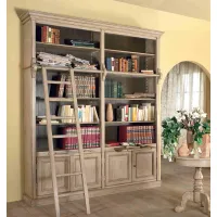 Zdjęcie Włoska drewniana biblioteka z drabinką - Interiors Italia