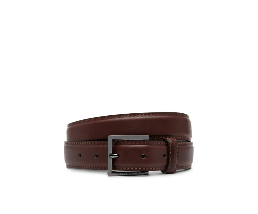 obrazek 1 Tommy Hilfiger Pasek Męski Hudson Leather 3.0 AM0AM13379 Brązowy
