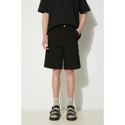 Zdjęcie Carhartt WIP szorty jeansowe Single Knee Short męskie kolor czarny I027942.8902