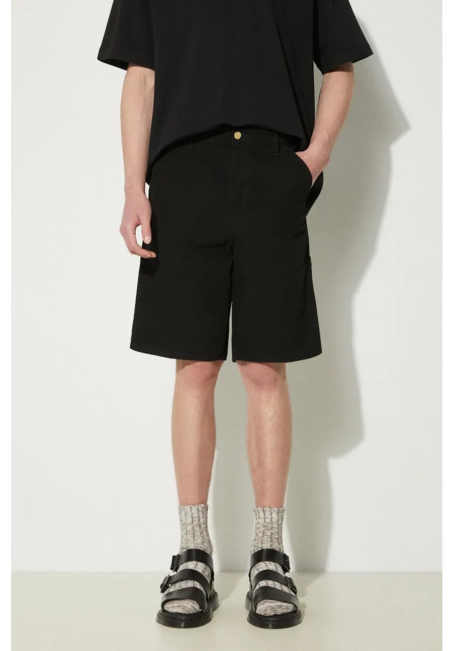 obrazek 1 Carhartt WIP szorty jeansowe Single Knee Short męskie kolor czarny I027942.8902