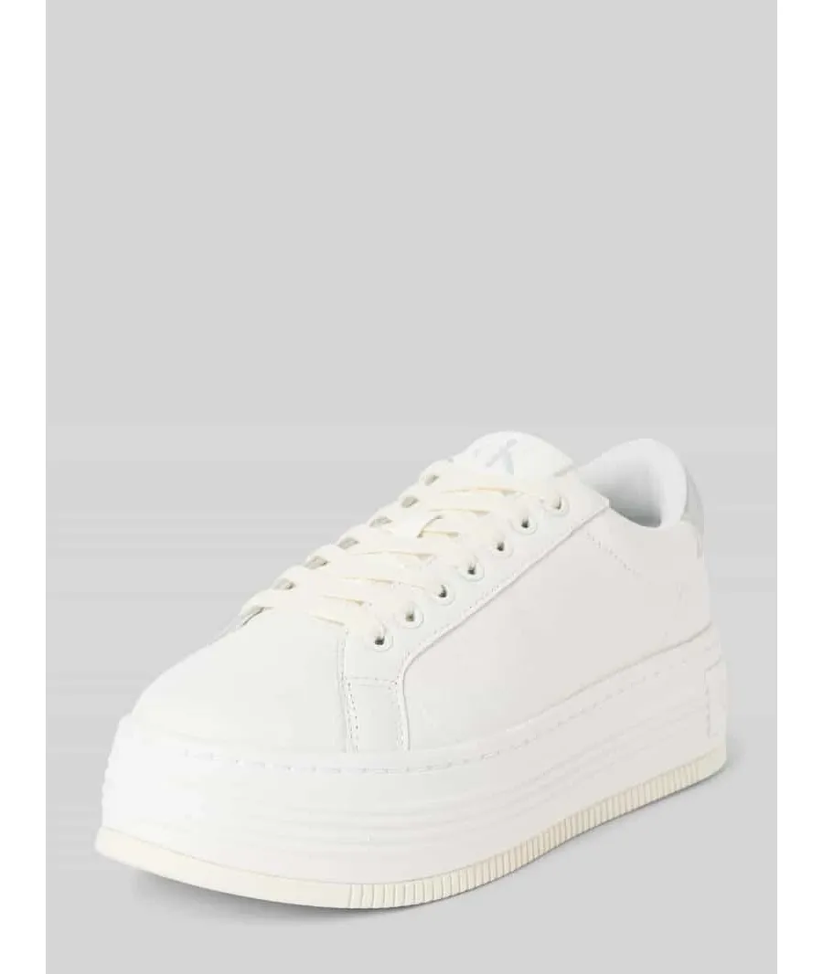 obrazek 1 Calvin Klein Jeans Sneakersy Bold Flatf Low Mix Ohb YW0YW01632 Biały