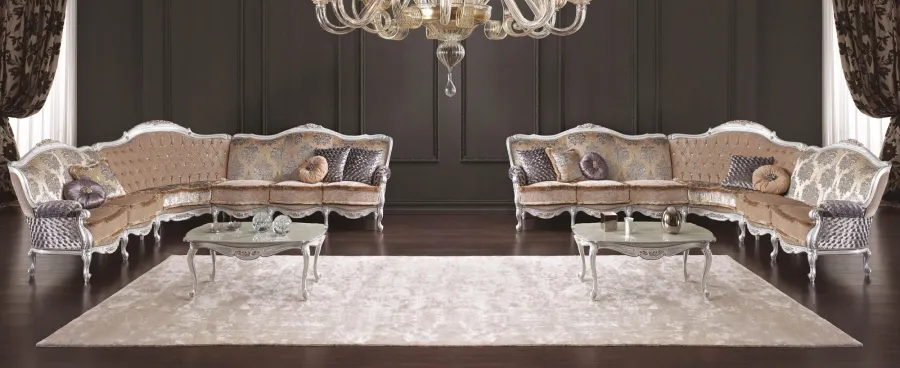 obrazek 1 Duża rogowa prawostronna sofa do wyjątkowego salonu - Morello Gianpaolo