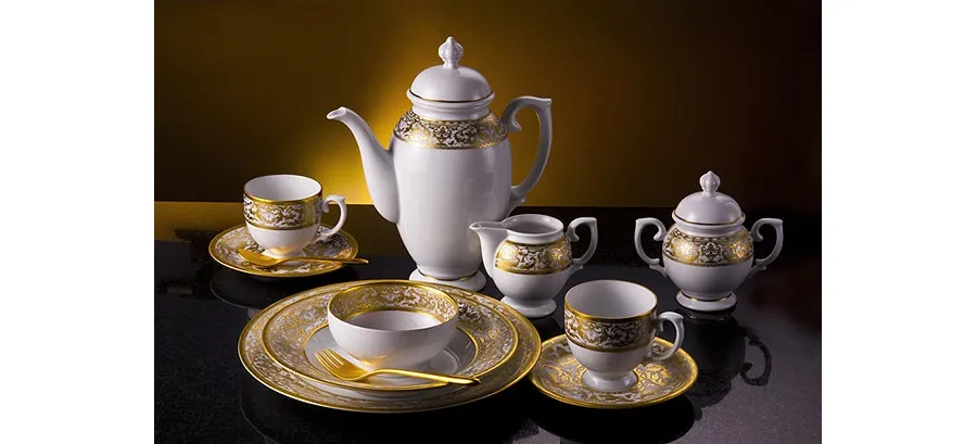 obrazek 2 Filiżanka porcelanowa ze spodkiem