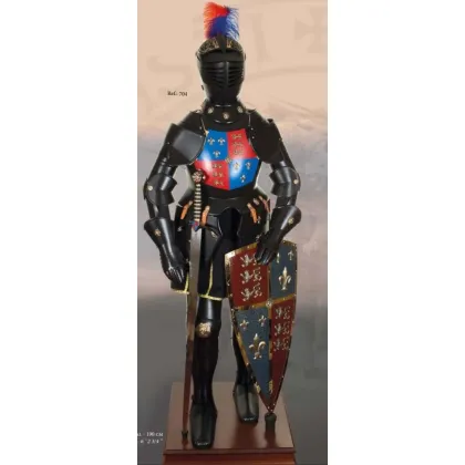 Zdjęcie Pełnowymiarowa zbroja Czarnego Księcia z tarczą