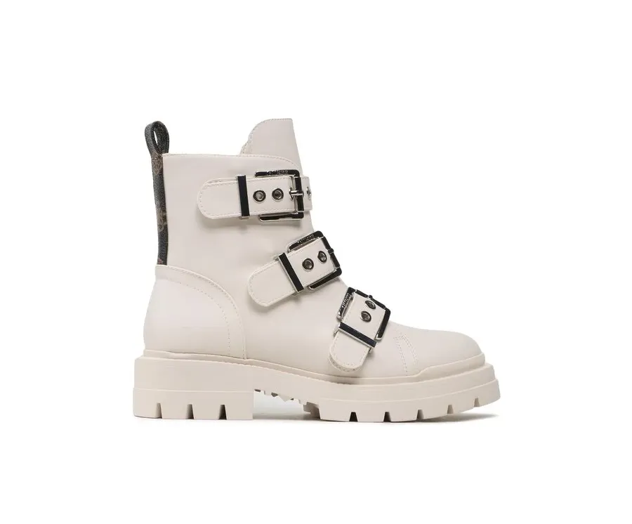 obrazek 1 Guess Botki FL7OBI LEA10 Écru