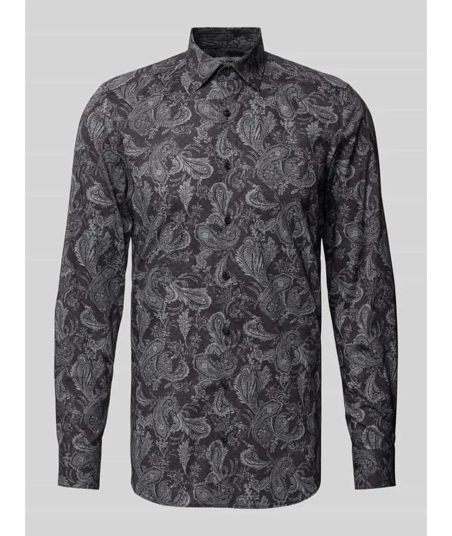 obrazek 1 Koszula biznesowa o kroju slim fit ze wzorem paisley