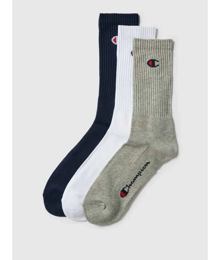 obrazek 1 Skarpety z detalem z logo, w zestawie 3 szt., model „Crew Socks”