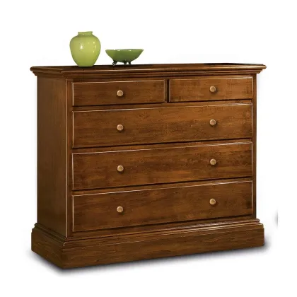 Zdjęcie Włoska komoda z 5 szufladami polerowana - Zanini