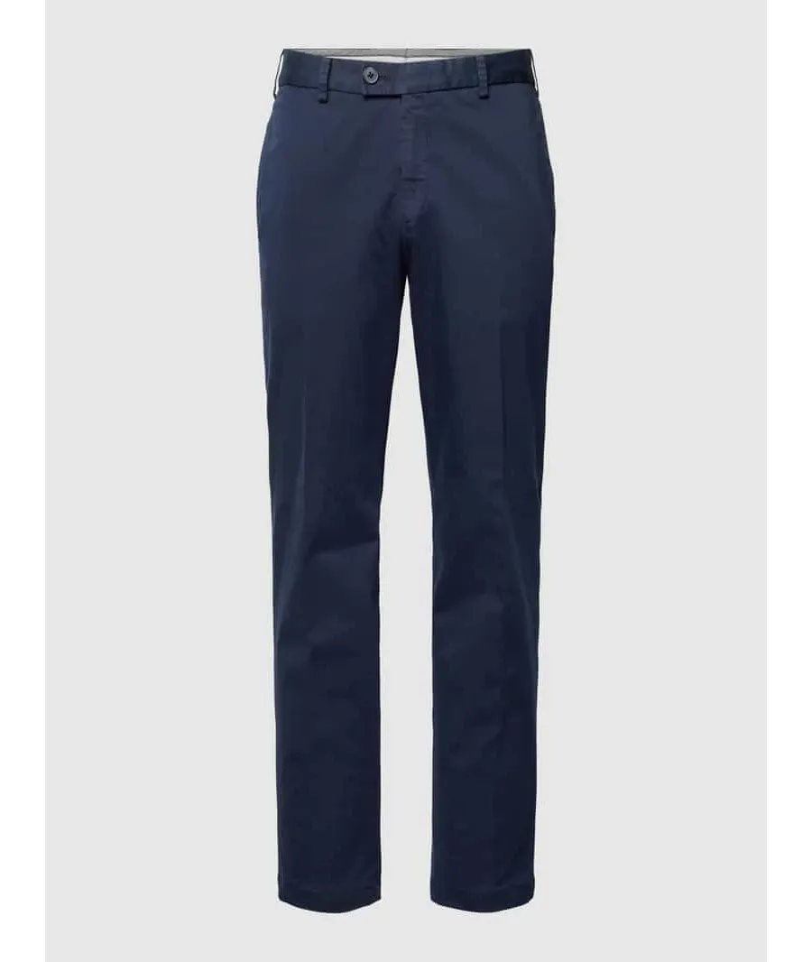 obrazek 1 Chinosy o kroju regular fit w jednolitym kolorze model ‘Tilo’