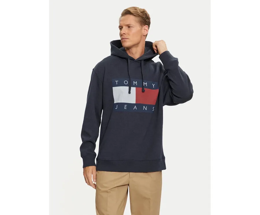 obrazek 1 Tommy Jeans Bluza DM0DM20591 Granatowy Relaxed Fit