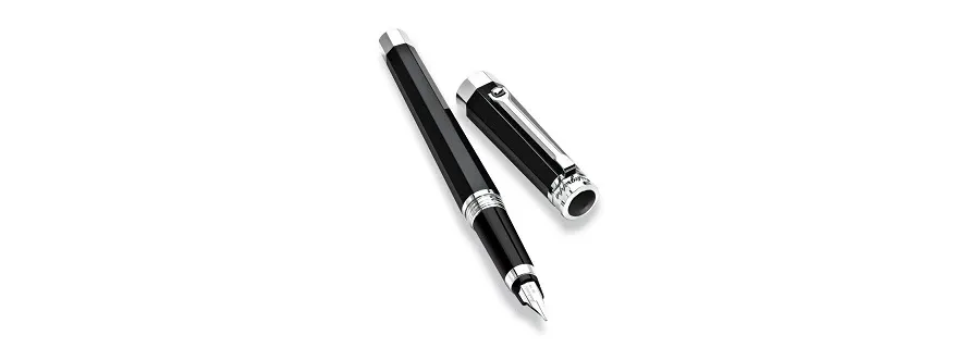 obrazek 1 NeroUno Black Resin Fountain Pen Montegrappa