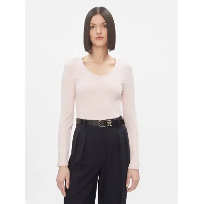 Zdjęcie Tommy Hilfiger Bluzka WW0WW41654 Różowy Slim Fit