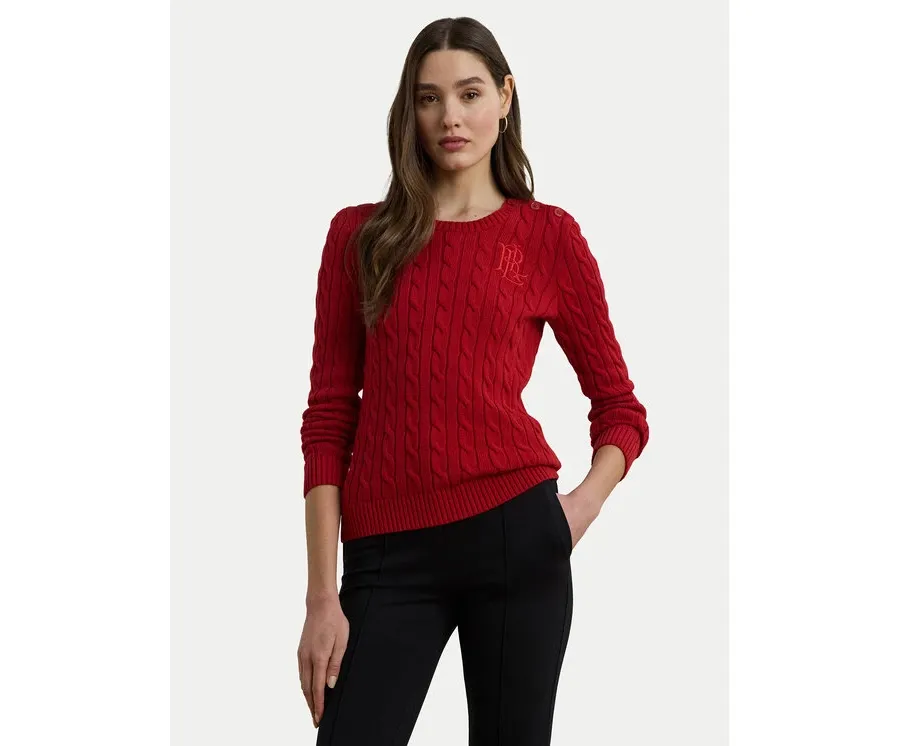 obrazek 1 LAUREN RALPH LAUREN Sweter 200932223009 Czerwony Slim Fit