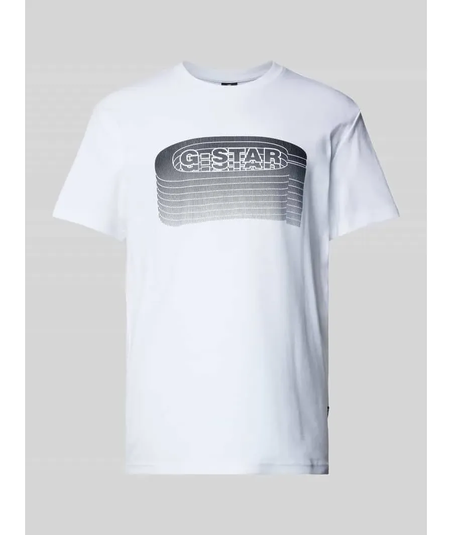 obrazek 1 T-shirt z prążkowanym okrągłym dekoltem