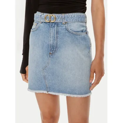 Zdjęcie TWINSET Spódnica jeansowa 241TT2391 Niebieski Straight Fit