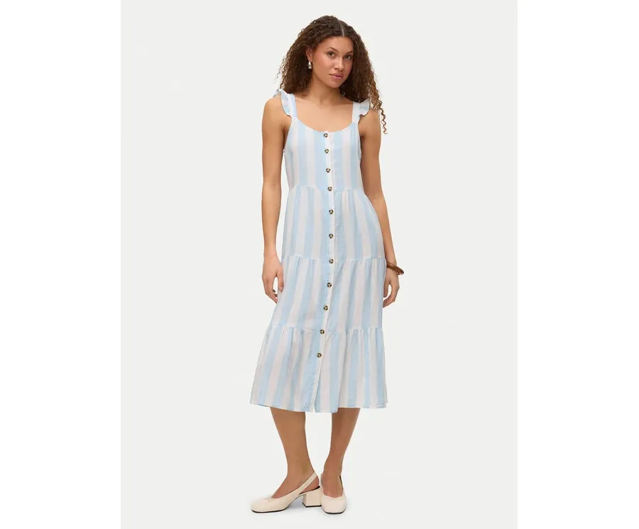 obrazek 1 Vero Moda Sukienka letnia Linn 10322614 Błękitny Regular Fit