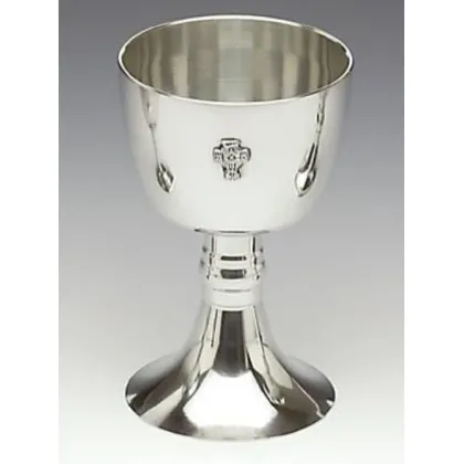 Picture A unique Irish chalice with a Celtic cross made of pewter