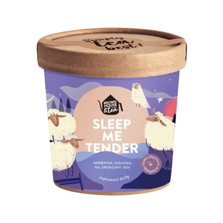 obrazek 1 Brown House & Tea - Sleep Me Tender - Suplement diety 48g BROWN HOUSE & TEA