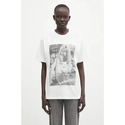 Zdjęcie Anine Bing t-shirt bawełniany Lili Tee Ab X Dk X Brigitte Bardot damski kolor biały A.08.10565