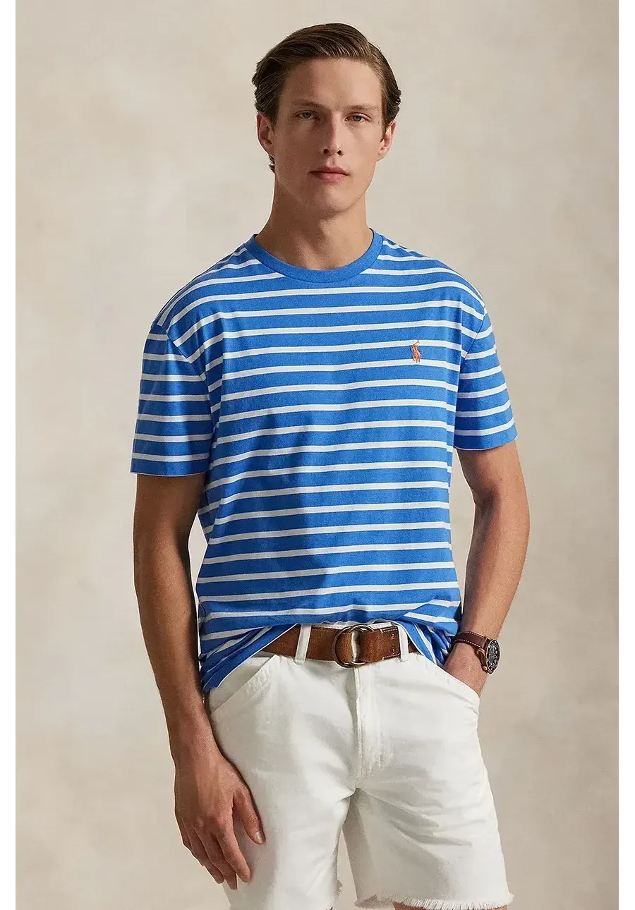 obrazek 1 Polo Ralph Lauren t-shirt bawełniany męski kolor niebieski wzorzysty 710938134