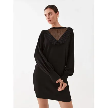 Zdjęcie TWINSET Sukienka dzianinowa 232TP3423 Czarny Regular Fit