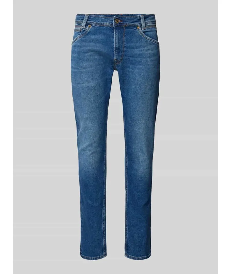 obrazek 1 Jeansy o kroju tapered fit z 5 kieszeniami model ‘SPIKE’