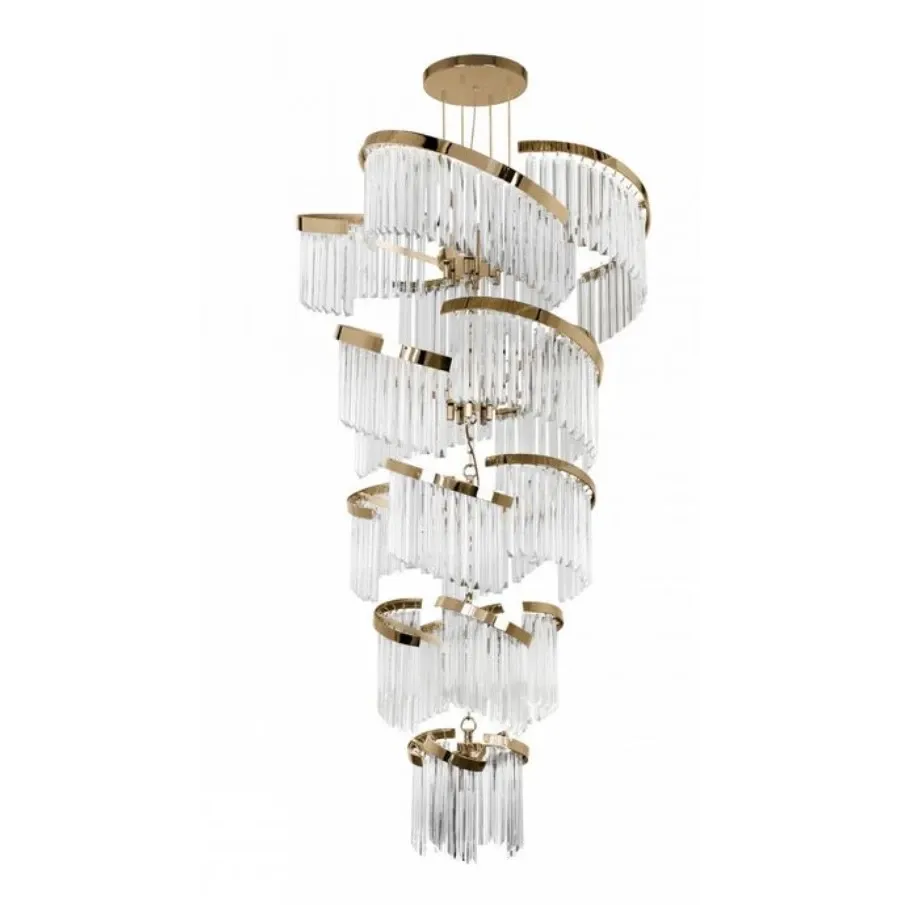 obrazek 2 Luksusowy żyrandol Twist do nowoczesnych wnętrz