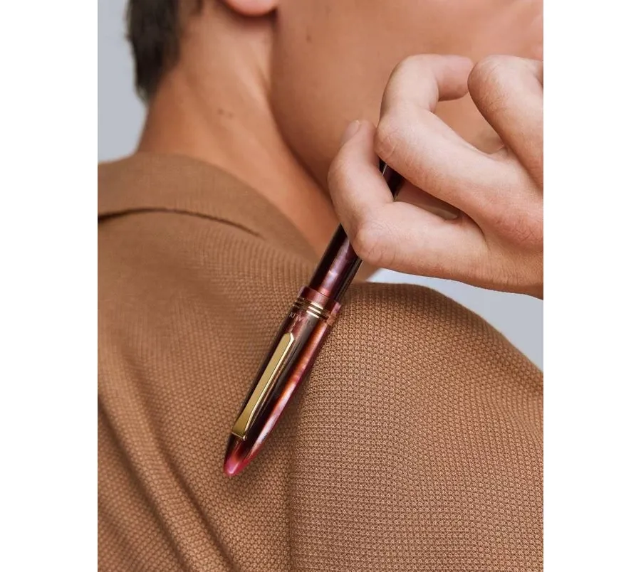 obrazek 3 Pióro kulkowe Tibaldi Bononia Zany Brown, 18ct złoto