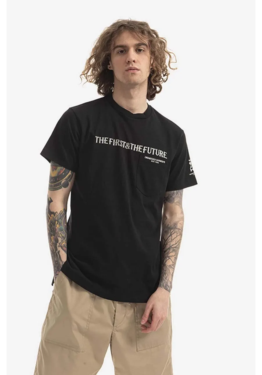 obrazek 1 Engineered Garments t-shirt bawełniany kolor czarny 22S1H010-RP001D