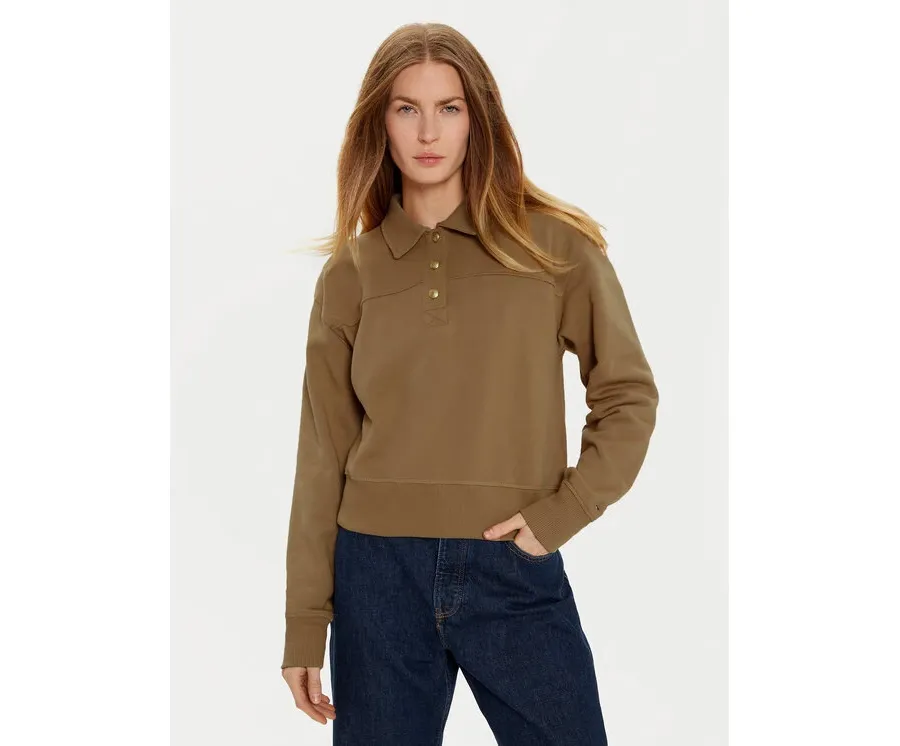 obrazek 1 Tommy Hilfiger Bluza WW0WW44081 Khaki Regular Fit