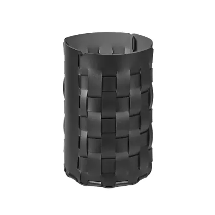 Zdjęcie Ekskluzywny skórzany koszyk Bottega Ø22хH35 cm