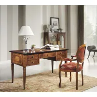 Picture Decorative antique walnut study desk
