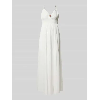 Zdjęcie Długa sukienka z czystej bawełny model ‘Kapaula’