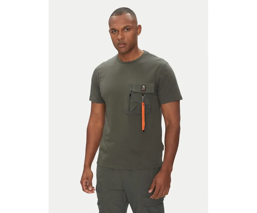 obrazek 1 Parajumpers T-Shirt Mojave 25SMPMTSRE07 Zielony Regular Fit