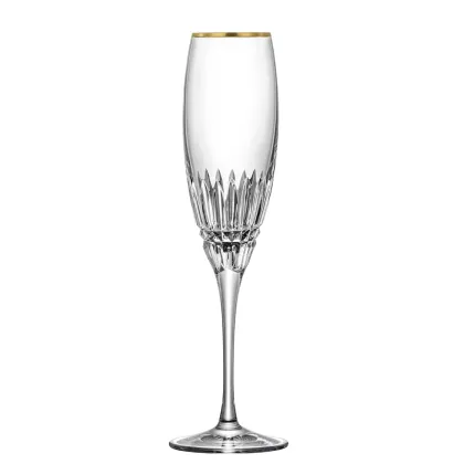 Zdjęcie Awangardowy kieliszek do szampana z połyskującego kryształu
