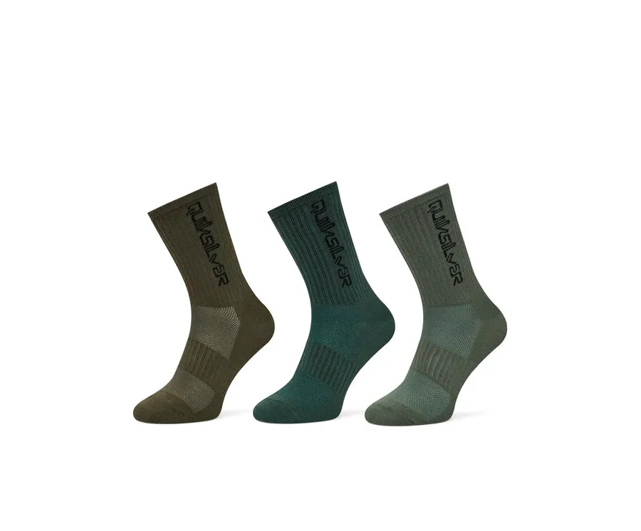 obrazek 1 Quiksilver Skarpety AS_QUIKSILVER_100W_SS25 (3-PACK) Khaki